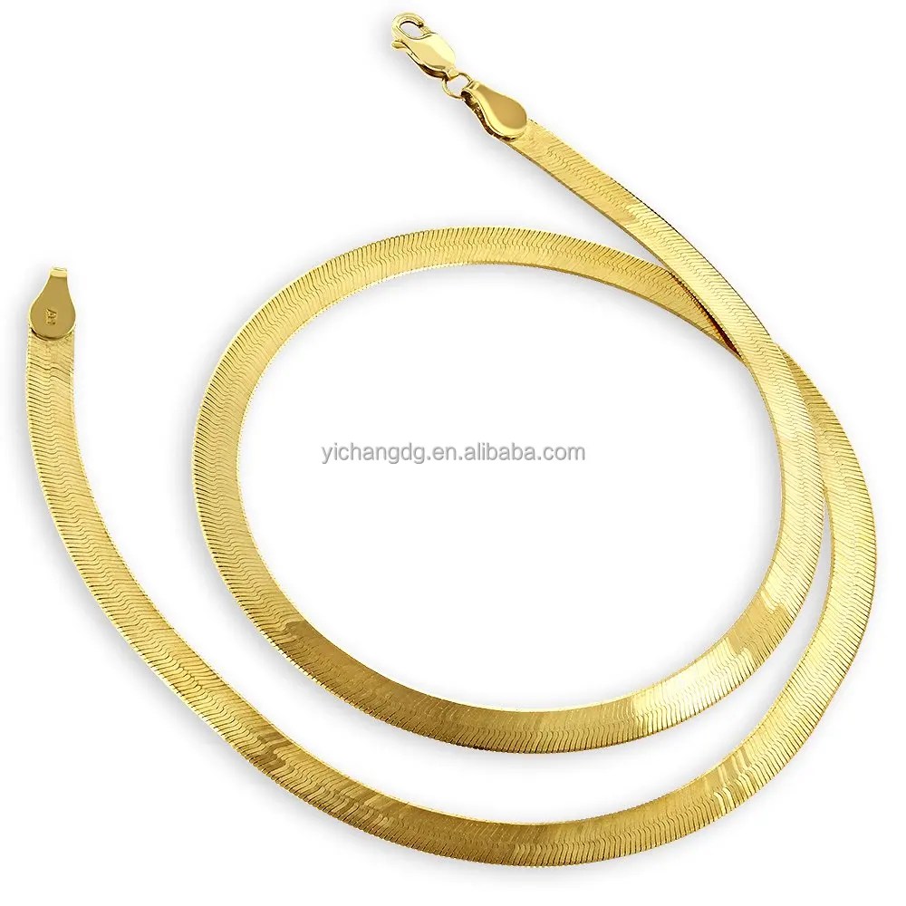 14k Yellow Gold Herringbone Chain 