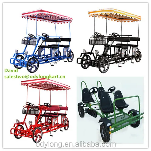 4 person pedal cart