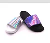 Fashion women slide slippers colourful PU upper material footwear