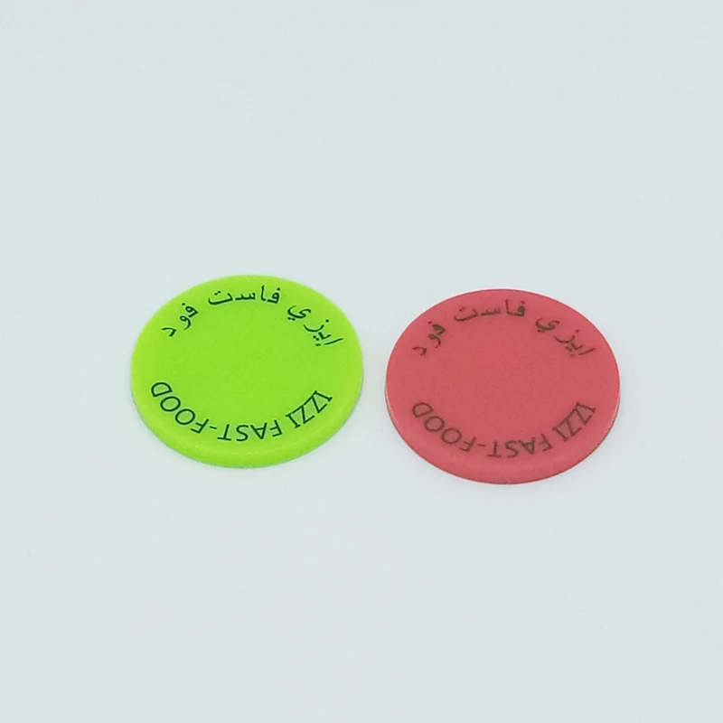 Colored embossed plastic token/coin, View plastic coins, WZHP Product