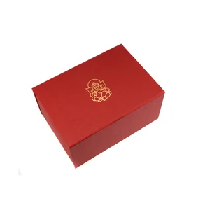 cosmetic foldable paper box red gift packaging box cardboard