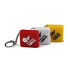 1m/39inch Mini steel plastic spring key chain metric tape function of the tape measure with Your logo