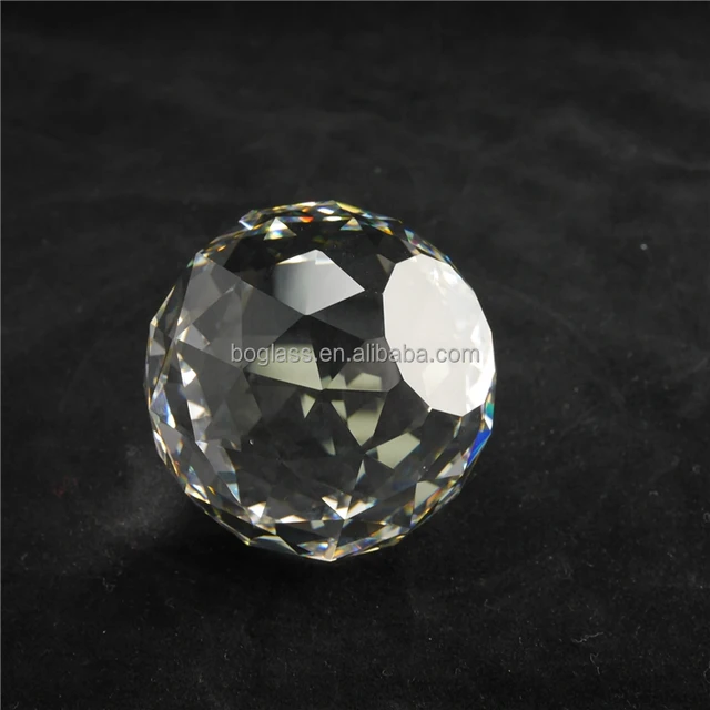 faceted decorative glass crystal diamond hanging ball k9
