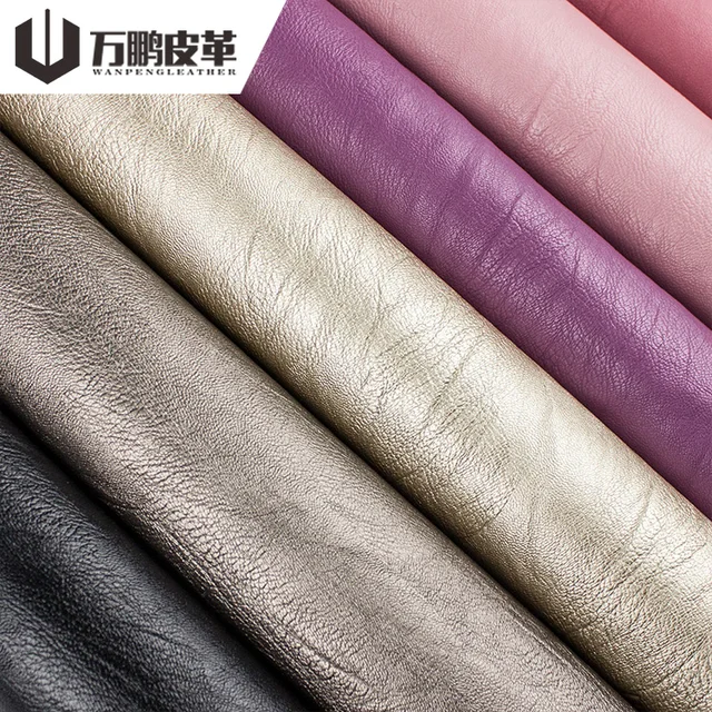 0.9Mm Customized Color Sheep Skin Pattern Recycled Embossing Pu Leather For Shoes