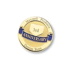 custom rotary blank sublimation brass graduation college anniversary lapel pin