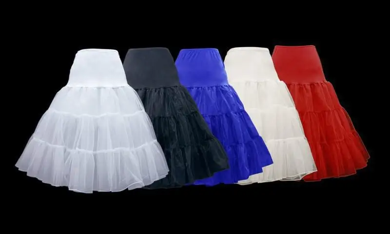 2015 Wholesale -26" 50s Retro Underskirt Swing Vintage Petticoat Fancy Net Skirt Rockabilly Tutu (4 Colores To Choose) J