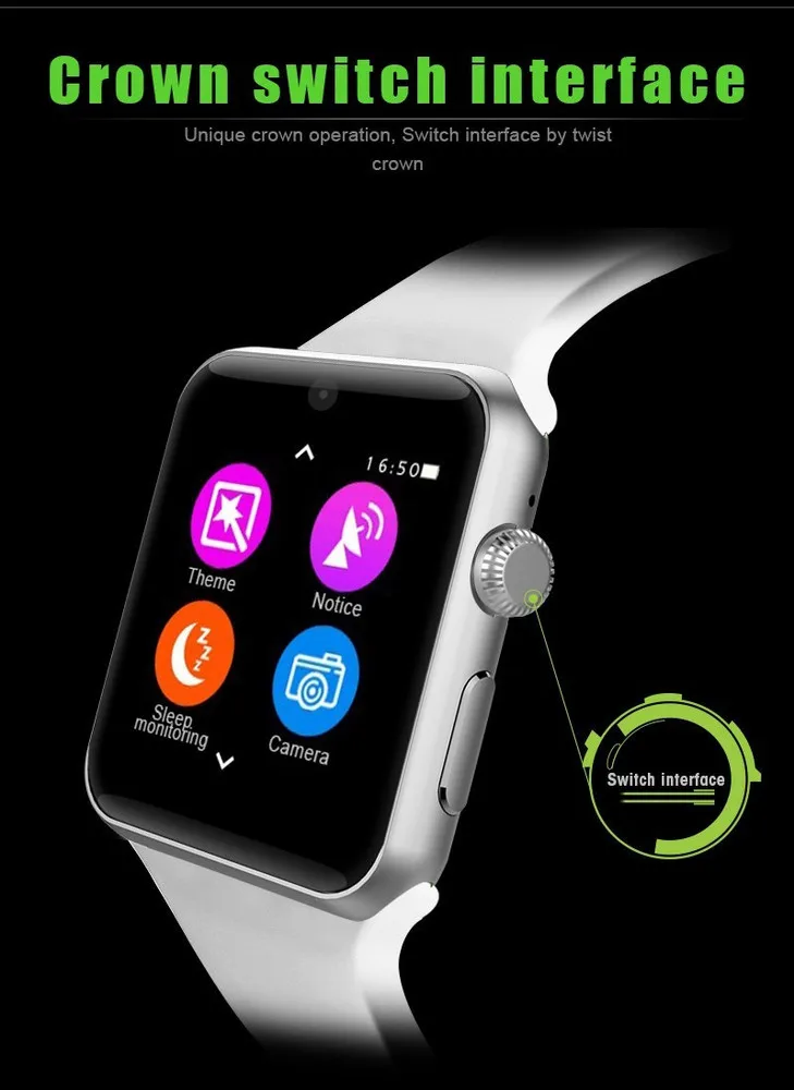 2016 DM09 Bluetooth Smart Watch 2.5D ARC HD Screen Support SIM Card SmartWatch Magic Knob For IOS Android System