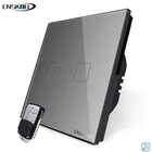 CNSKOU EU Standard 2Gang 1Way RF 433mhz Remote Control Wireless 220v Light Switch