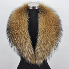 100% polyester grey faux raccoon fur collar