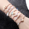 Barlaycs 2019 New Fashion Charm Tennis Adjustable Bling Stone Crystal Slap Chain Bracelet Pack Set for Women Jewelry Accessories