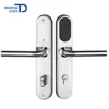 Dongguan electronic Smart RF card swipe door lock hotel room locks in stainless steel for hotel card key lock system