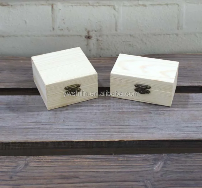 100%handmade small wooden boxes with lid and lock