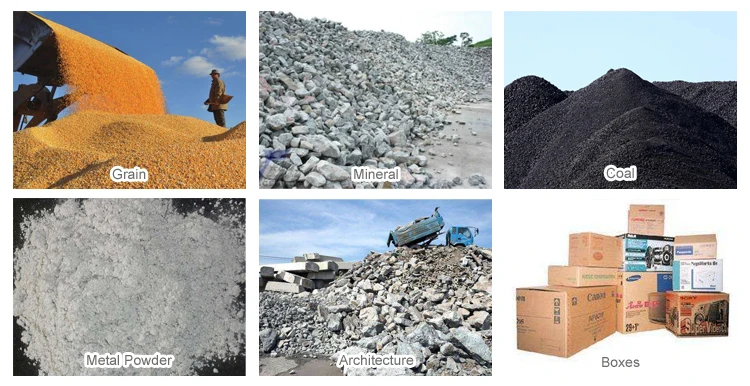 mobile belt conveyor for loading and unloading block material