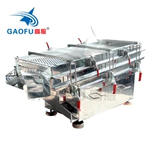 stainless steel linear multi deck vibrating sifter for food