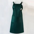 Logo Customization Apron Kitchen Apron Couple Denim Apron Cooking Design Fashion Lady Kitchen Apron Custom