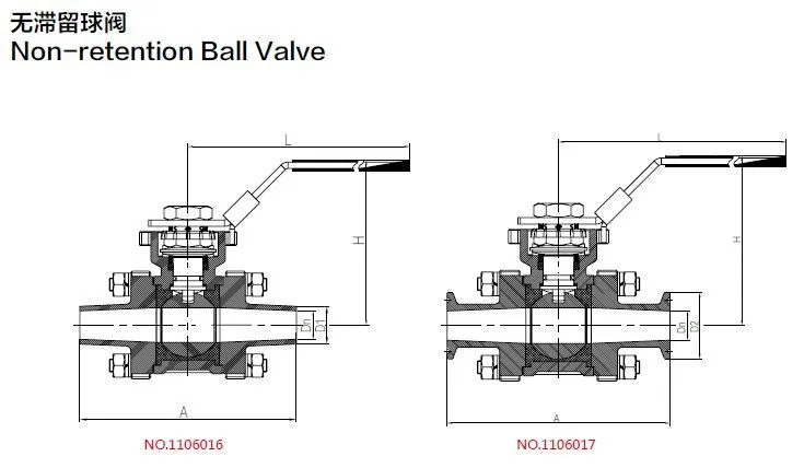 Stainless Steel Sanitary Dairy 3 Pc Clamped Ball valve