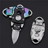 folding mini pocket utility outdoor survival hunting tactical keychain edc fixed blade knife with sheath