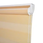 100% Polyester Zebra Shades Fabric Blackout Roller Blind For Indoor Blinds