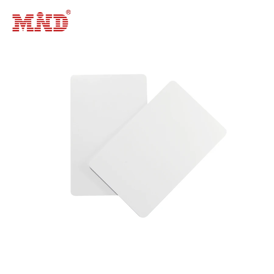 PVC white blank card with chip