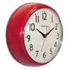 plastic 9-1/2"Dial Retro Wall Clock has the look of a classic diner wall clock