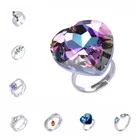 xuping heart dubai adjustable engagement wedding rings crystals from Swarovski