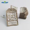China fashion style craft paper hang tag with cotton string