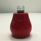 Red face color 13ml empty glass nail gel nail polish and 13mm neck size