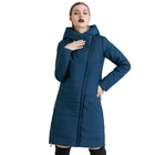 MIEGOFCE High Quality Thin Cotton Padded Jacket Women's Warm Parka Coat None Hat Detachable Mid-thigh Length Down Coat