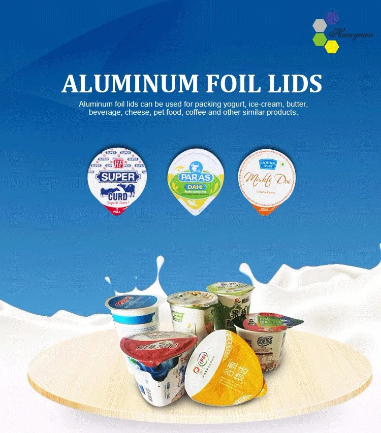 Die Cut Aluminum Yogurt Lids - Pakroll