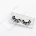 Private Label Mink Long Eyelashes Handmade 100% 5D Eyelash Human Hair Lashes Acrylic Case Luxury Eyelash Bulk