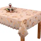 The latest popular pvc lace ruffled table cloth