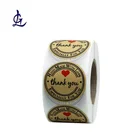 Wholesale Thank You Custom Stickers Printing Round Adhesive Label