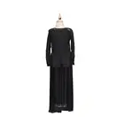 MBQ1190 Beautiful adult sexy black lace long sleeve ballet dance long dress