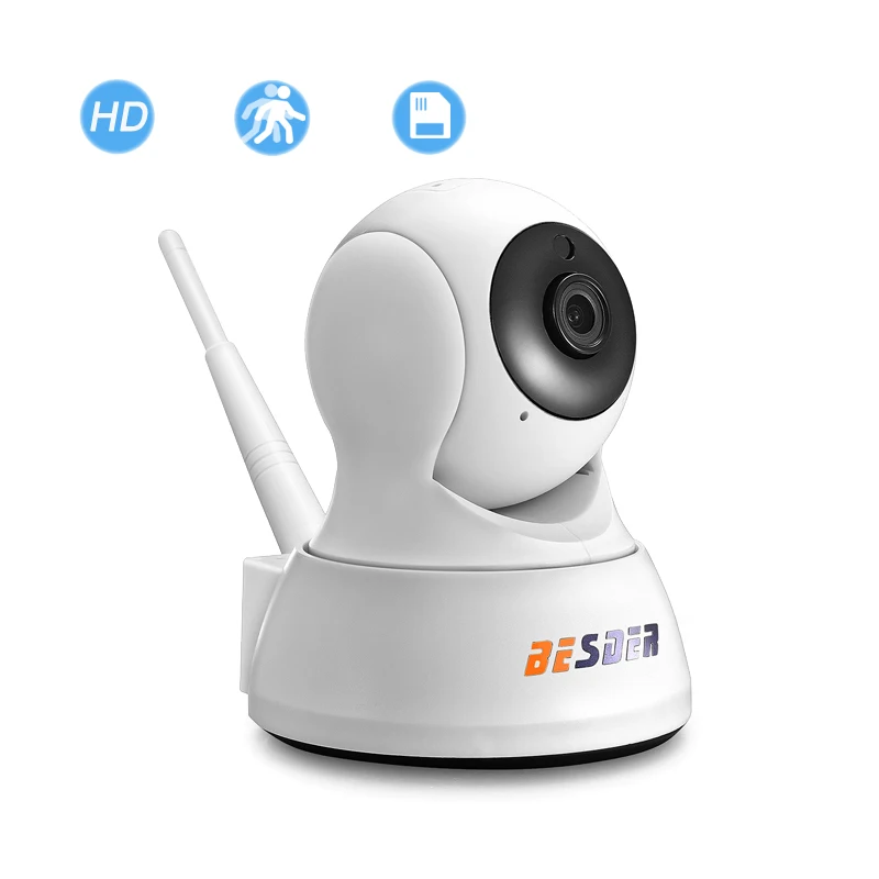 BESDER HD 720P Wifi ip-камера видеонаблюдения 1MP беспроводная домашняя камера безопасности ip-обнаружение движения веб-браузер Удаленный просмотр