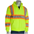Two tone hooded reflective sweatshirt with good price