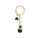 1 Dollar Creative Promotional Gifts Mini Pet Succulent Plant Keychain