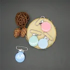 Multi colors custom round shape metal suspender clip baby