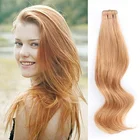 50g/20pcs Brazilian Skin Weft Attached Seamless Honey Blonde Color Tape Hair Extension