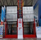 2T double cages frequency control main material 20#steel construction hoist with good price