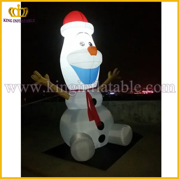 Venta caliente barato inflable OLAF, Navidad inflable para la decoración