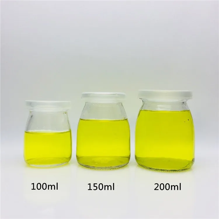 100ml 150ml 180ml 200ml milk jar glass / jam pot /pudding bottle