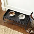 HS008 Dog Cat Food Water Bowl Feeding Pet Tray
