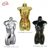 PP Plastic Chrome Color Female Plastic Hanging Body Form/Display Mannequin (P119-chrome silver/pearl black /Golden)