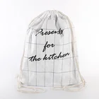 Customized Logo White 1443R Dupont Tyvek Drawstring Bag