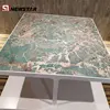 Amazon green precious stone marble granite table top onyx tops