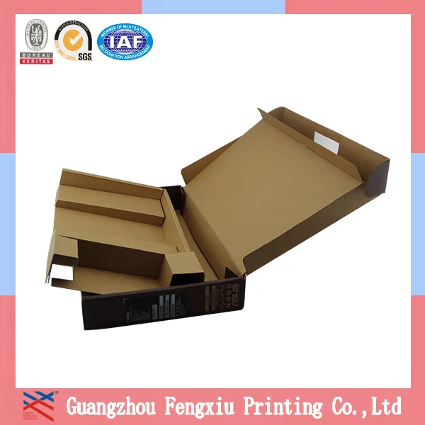 kraft paper cardboard suitcase box with handle