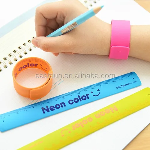 silicone promo slap bracelet