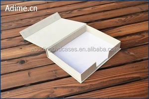 quality linen photo album book packaging gift box