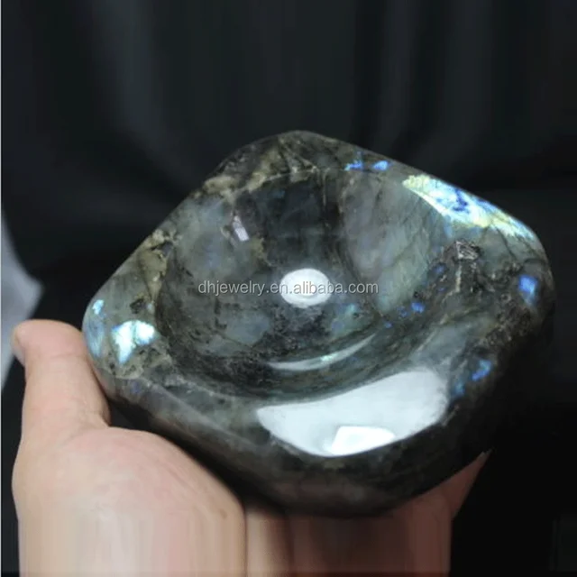 wholesale cheap natural energy stone labradorite ashtray of gifs