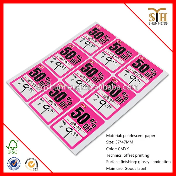 Serial Number Barcode Labels